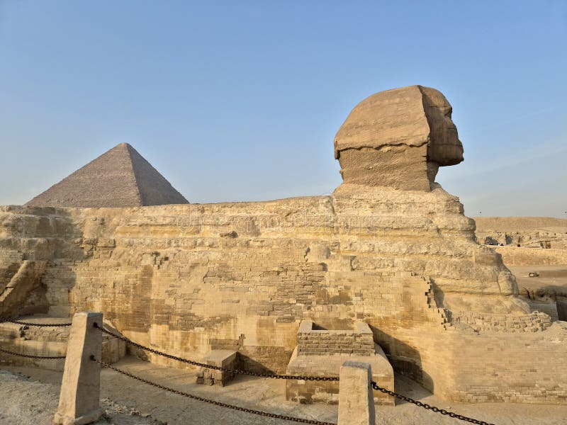 The pyramids and Sphinx of Giza, Egypt